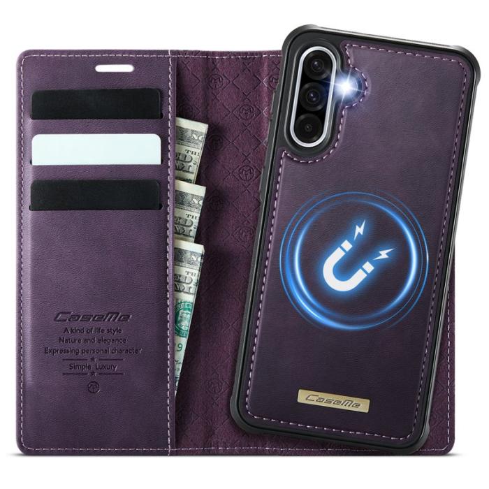 Caseme - CASEME C49 Mobilskal till Samsung Galaxy A56 5G RFID-Skydd Låsning Lila