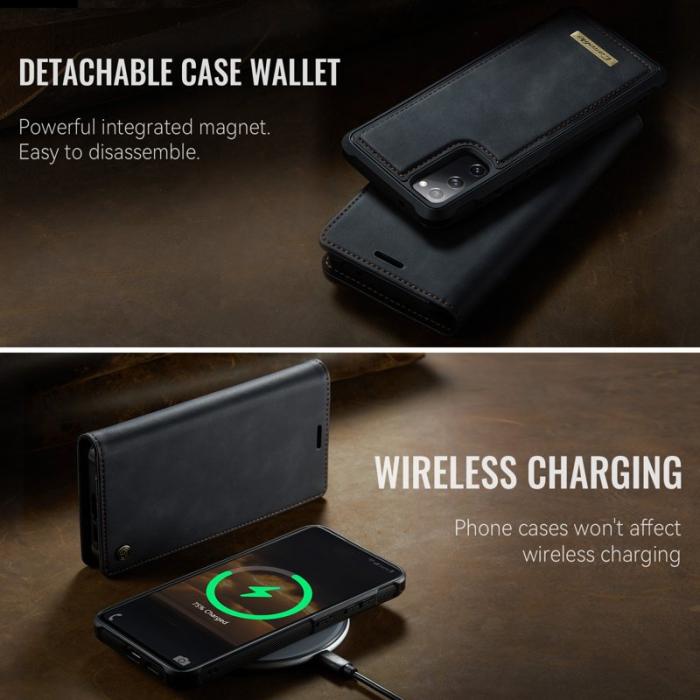 Caseme - CASEME C49 Mobilskal till Samsung Galaxy S20 FE MagSafe RFID Läder Svart