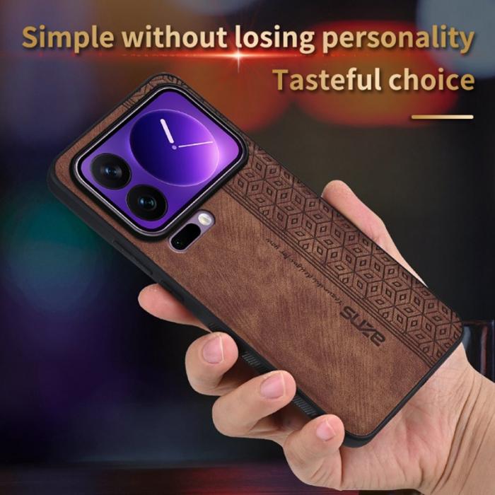 AZNS - AZNS Xiaomi 17 Pro Max Fodral KonstLäder - Skyddande - Svart