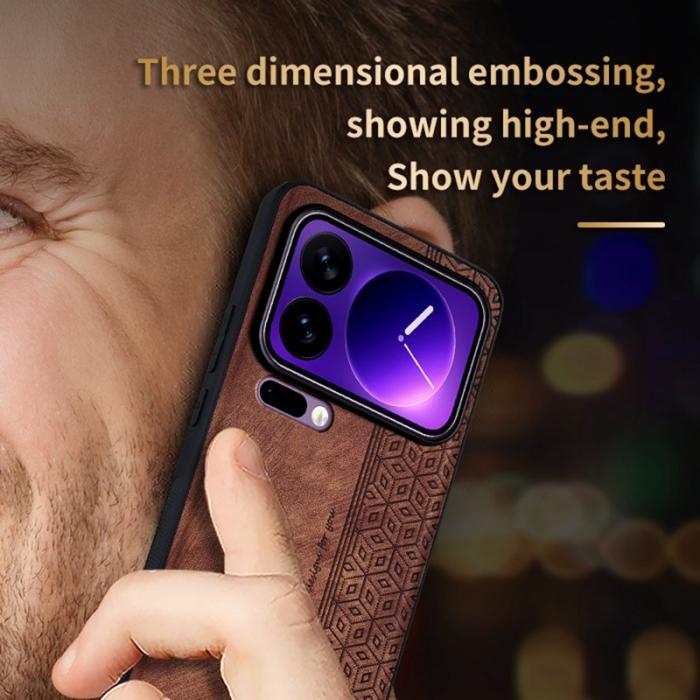AZNS - AZNS Xiaomi 17 Pro Max Fodral KonstLäder - Skyddande - Svart
