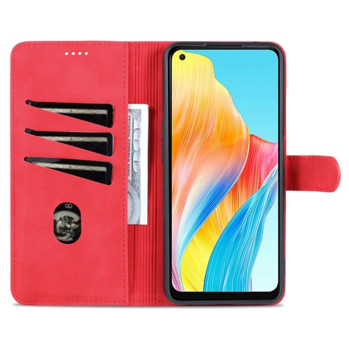 AZNS - AZNS Plånboksfodral till Xiaomi Redmi K60 Ultra / 13T / 13T Pro Konstläder - Röd