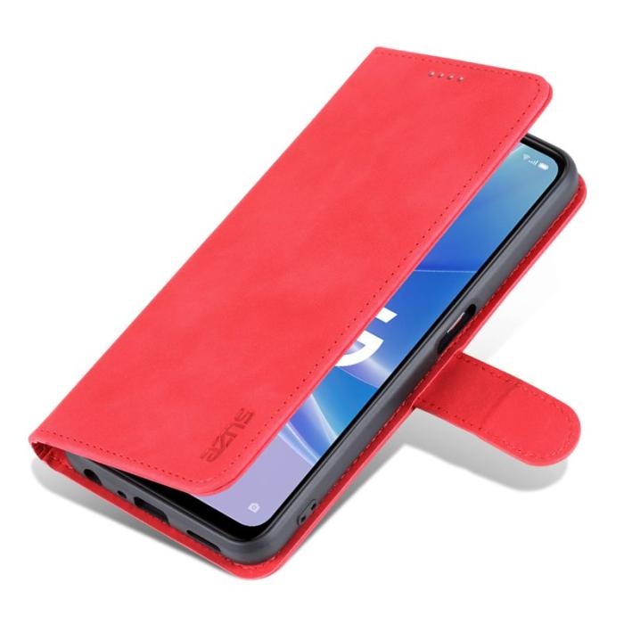 AZNS - AZNS Plånboksfodral till Xiaomi Redmi K60 Ultra / 13T / 13T Pro Konstläder - Röd