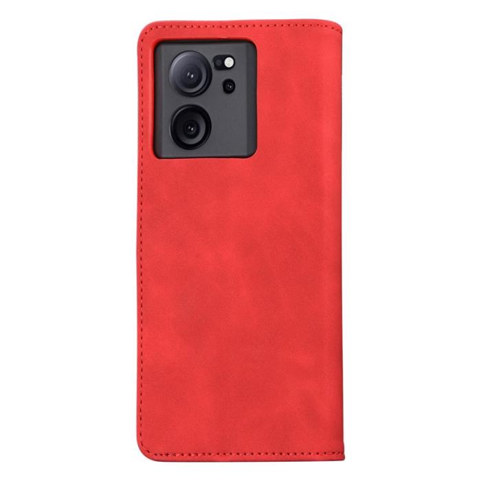 AZNS - AZNS Plånboksfodral till Xiaomi Redmi K60 Ultra / 13T / 13T Pro Konstläder - Röd