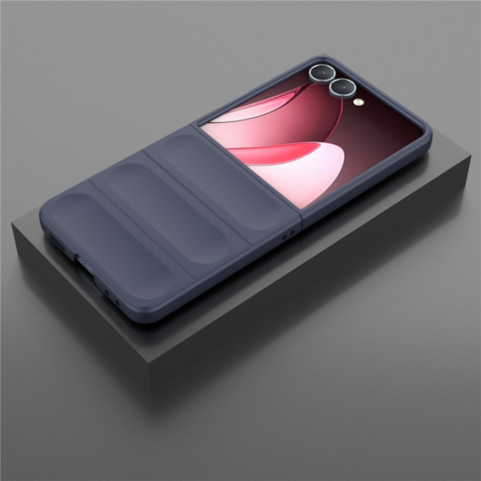 A-One Brand - Galaxy Z Flip7 Mobilskal Anti-Drop TPU Rugged - Mörkblå