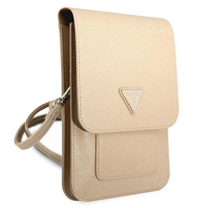 UTGATT1 - Guess Halsbandsfodral Saffiano Triangle - Beige