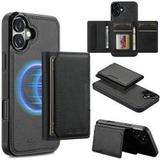 LC.imeeke - LC.IMEEKE L5 iPhone 16 Plus Fodral KonstL&auml;der - Svart