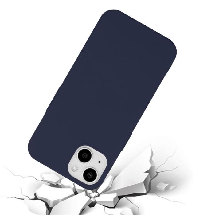 OEM - iPhone 15 Plus Mobilskal TPU Matte Slim-Fit - Blå