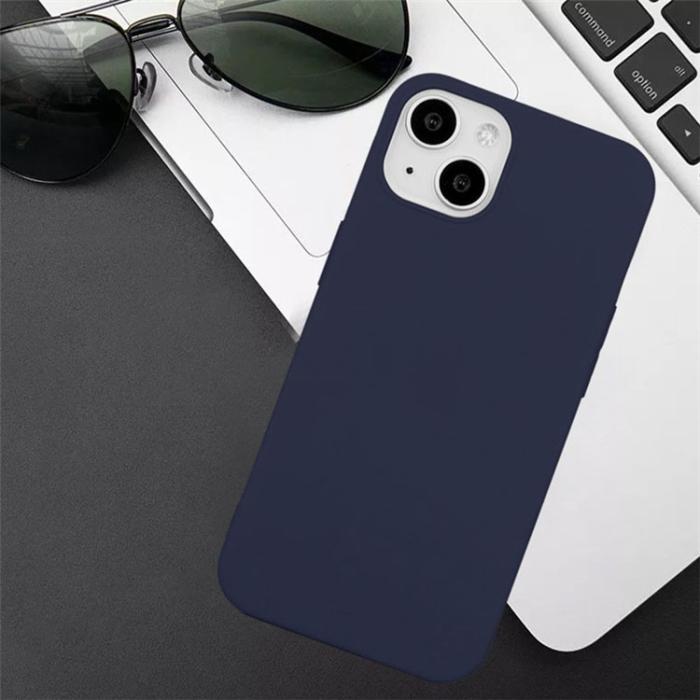 OEM - iPhone 15 Plus Mobilskal TPU Matte Slim-Fit - Blå