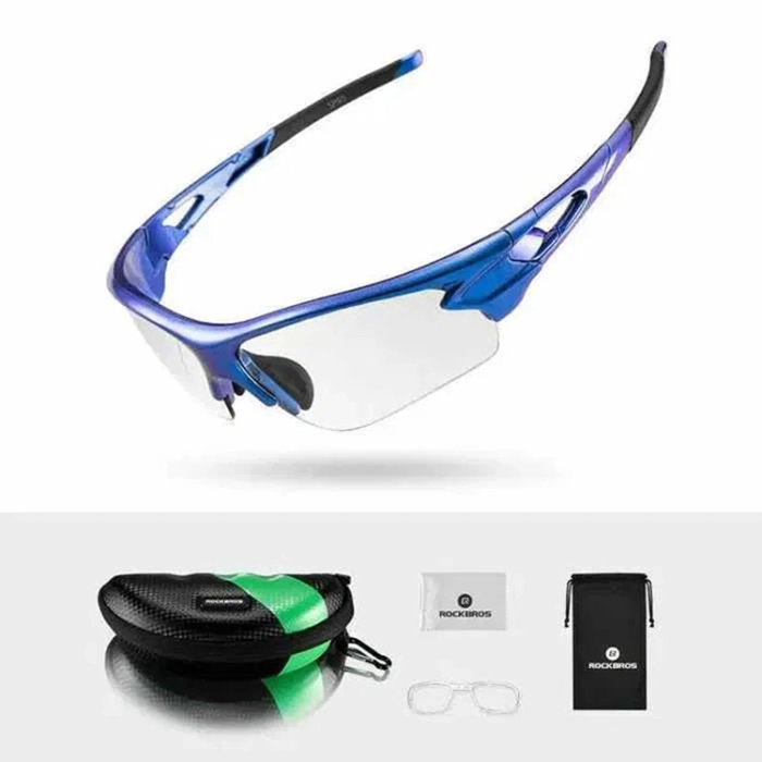Rockbros - Rockbros photochromic UV400 Cykelglasögon - Blå