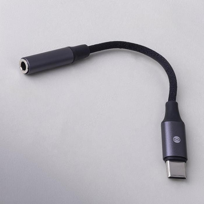 Forever - Forever Adapter Audio USB-C Till 3.5 mm AJC-01 - Svart