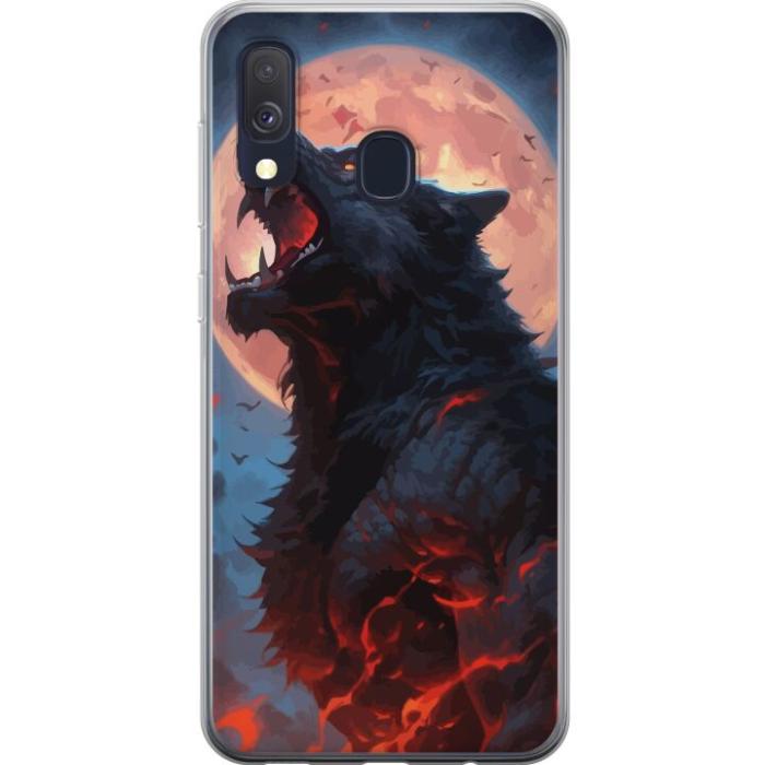 iSecrets - Mobilskal till Samsung Galaxy A40 med Ylande varg