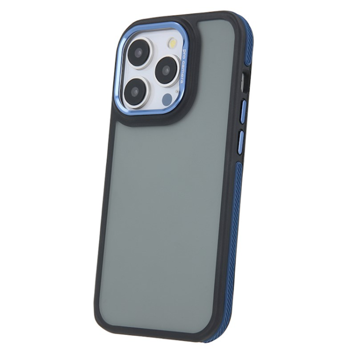 OEM - iPhone 14 Pro Max Mobilskal Crystal Black - Blå