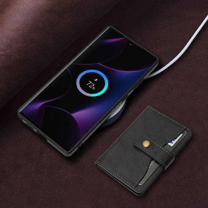 A-One Brand - Galaxy S25 Ultra Mobilskal MagSafe Detachable Korthållare Kickstand