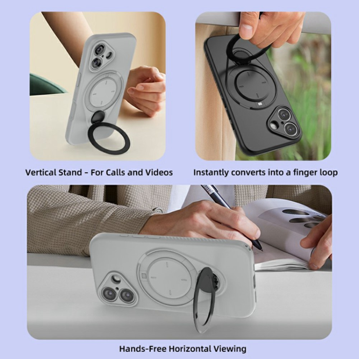 A-One Brand - iPhone 17 Mobilskal MagSafe Rotating Kickstand TPU PC