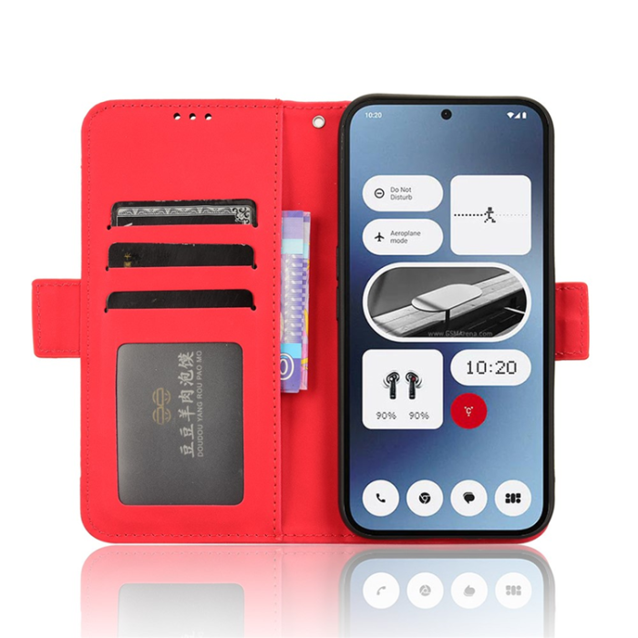 A-One Brand - Nothing Phone (2a) Plus/(2a) Plånboksfodral Läder - Röd
