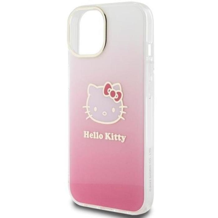 Hello Kitty - Hello Kitty iPhone 15 Mobilskal IML Gradient Electrop Kitty Head