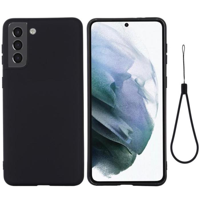 A-One Brand - Liquid Silicone Skal Galaxy S22 5G - Svart