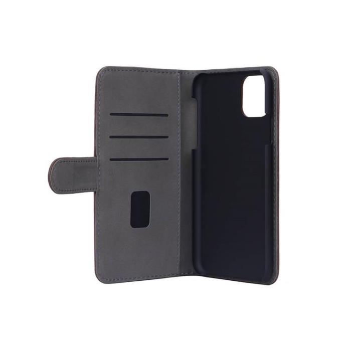 GEAR - GEAR Mobilfodral Nubuck PU iPhone 11 Pro Max - Brun