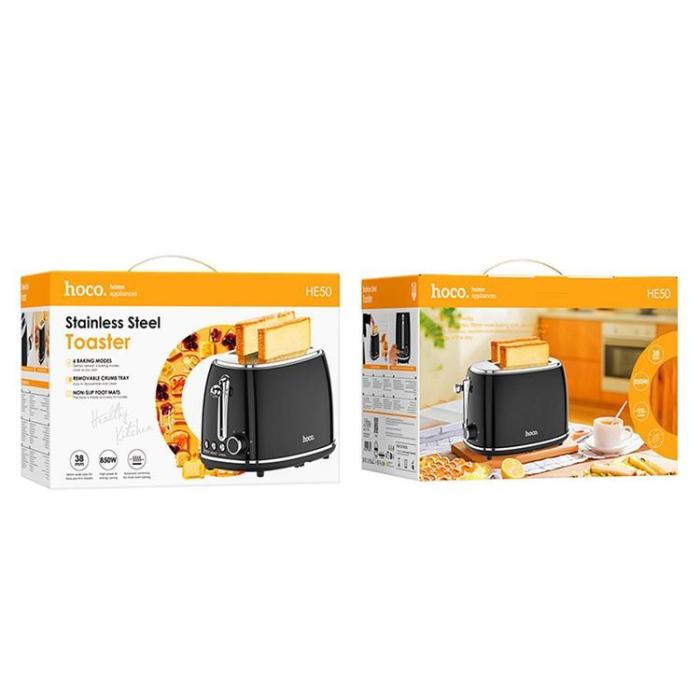 Hoco - Hoco Retro Brödrost 850W HE50 - Svart