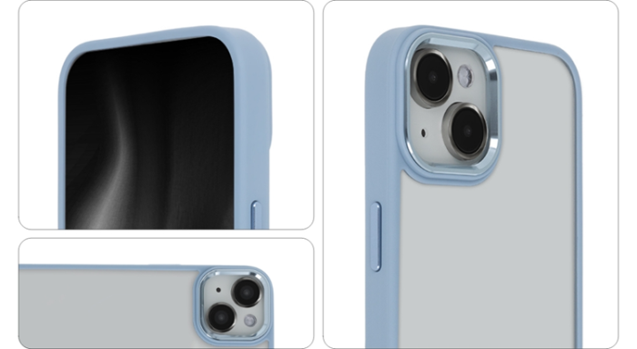 Tecto Shield - Tecto Shield Galaxy S22 Mobilskal Satin Elegant Matt - Blå