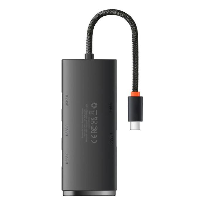 BASEUS - Baseus Lite HUB Typ-C 4x USB - Svart