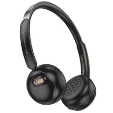 Hoco - Hoco On-Ear H&ouml;rlurar Tr&aring;dl&ouml;sa Bluetooth W62 - Svart