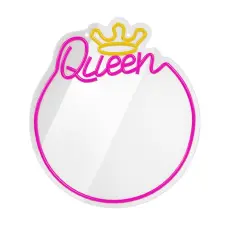 Forever Light - Forever Light Neon MIRROR LED QUEEN FM0NE04 - Rosa