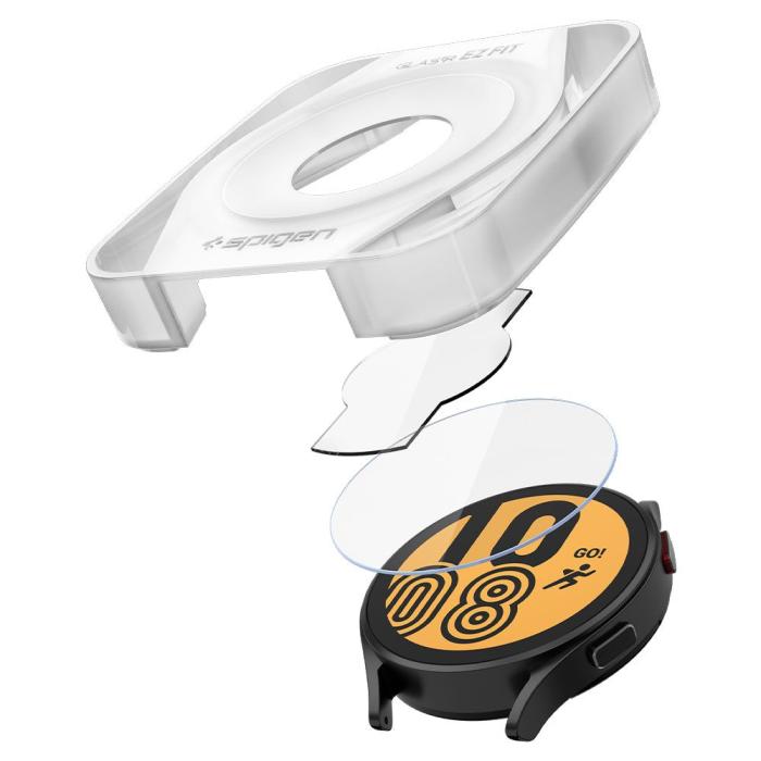 UTGATT - Spigen Galaxy Watch 4/5 44mm Härdat Glas Skärmskydd GLAS.TR 2-PACK