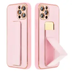 OEM - Galaxy A05 Mobilskal Kickstand Läder - Rosa