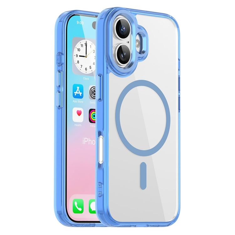 Mobilskal till iPhone 17 MagSafe TPU+PC Transparent - Blå | 2353 | AlltMobil