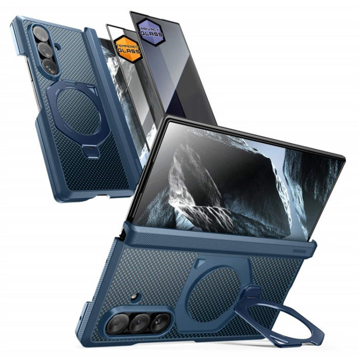 SupCase - SupCase Mobilskal För Galaxy Z Fold 8 Ultra MagSafe UB Aero 2-Set - Blå