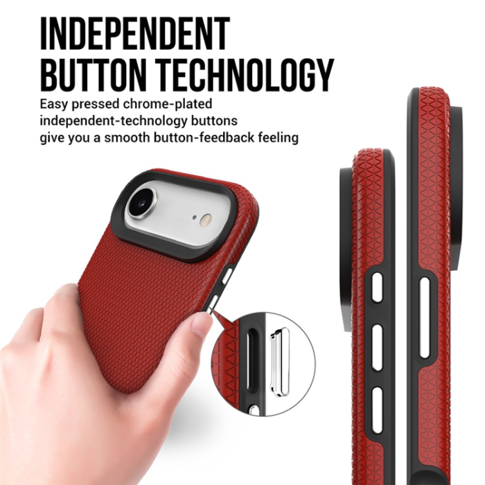 A-One Brand - iPhone 17 Air Mobilskal MagSafe Protective TPU+PC - Röd