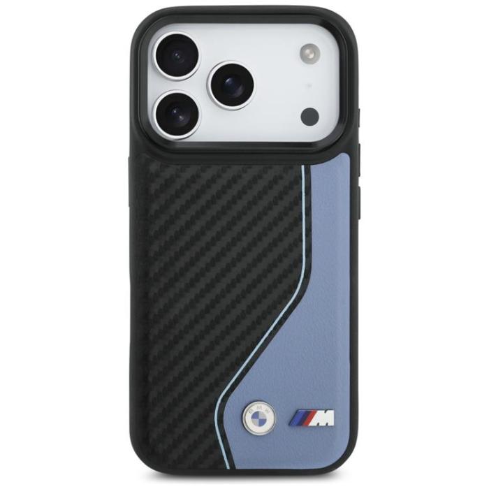 BMW - BMW iPhone 17 Pro Mobilskal MagSafe M Carbon Logo - Blå