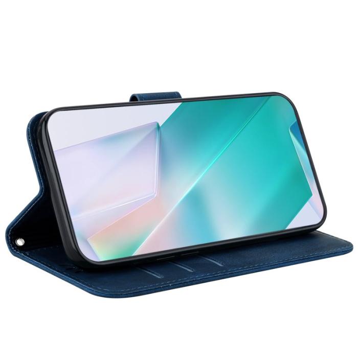 OEM - Samsung Galaxy S26 / S26 Pro Plånboksfodral Konstläder Stötskydd - Blå