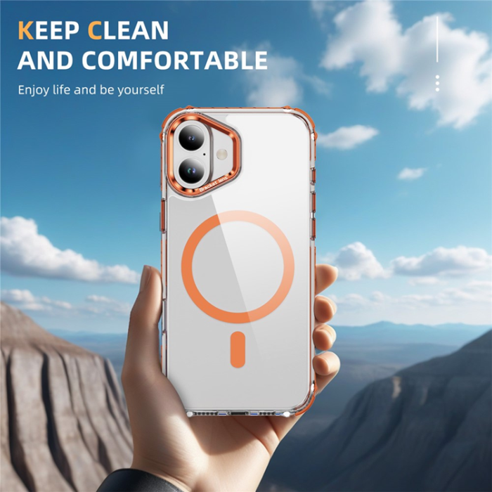 A-One Brand - iPhone 17 Mobilskal MagSafe Kickstand - Orange