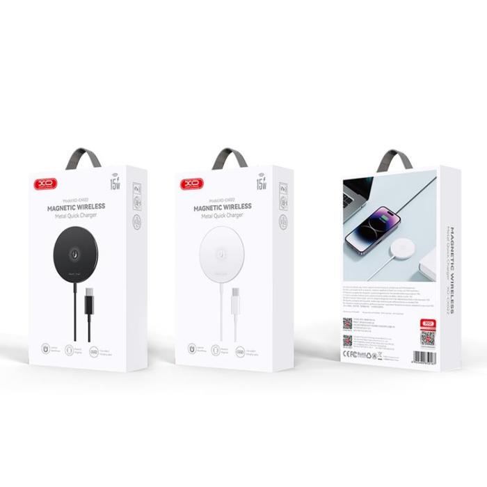 XO - XO Magnetisk Trådlös Laddare 15W CX022 - Vit
