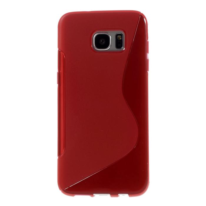 OEM - Flexicase Skal till Samsung Galaxy S7 Edge - Röd