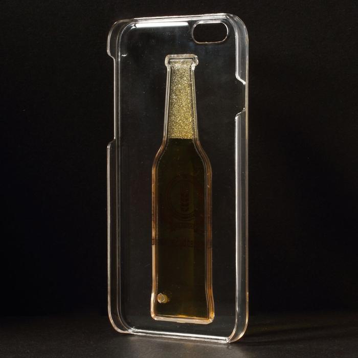 OEM - BaksideSkal till Apple iPhone 6 / 6S - Liquid Beer Bottle (Yellow)