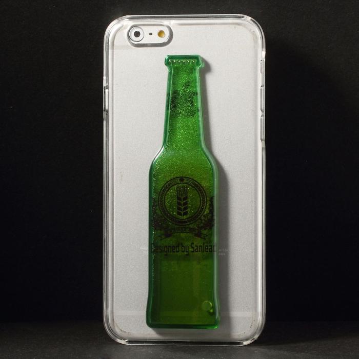 OEM - BaksideSkal till Apple iPhone 6 / 6S - Liquid Beer Bottle (Green)