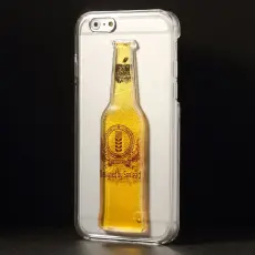 OEM - BaksideSkal till Apple iPhone 6 / 6S - Liquid Beer Bottle (Yellow)