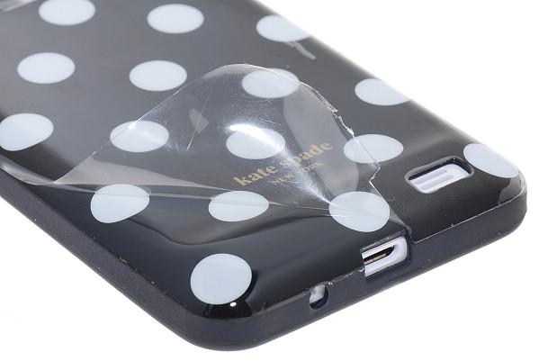 Polka Dots flexiCase skal till iPhone 4 / 4S (Orange) | 2353 | AlltMobil