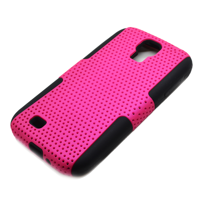 OEM - Mesh Combo Skal till Samsung Galaxy S4 i9500 (Magenta)