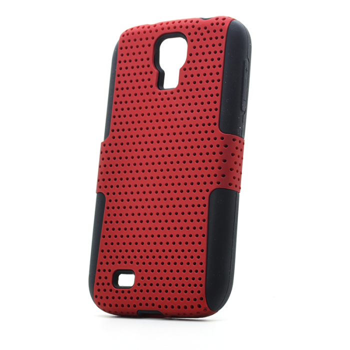 OEM - Mesh Combo Skal till Samsung Galaxy S4 i9500 (Röd)