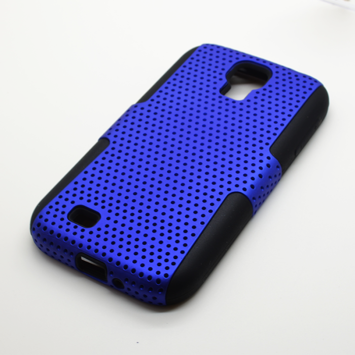OEM - Mesh Combo Skal till Samsung Galaxy S4 i9500 (Blå)