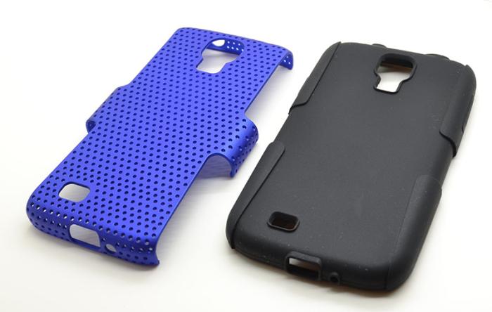 OEM - Mesh Combo Skal till Samsung Galaxy S4 i9500 (Blå)