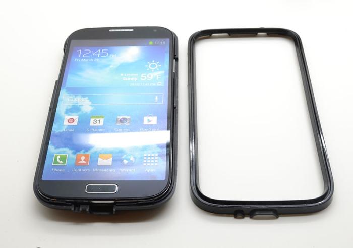 OEM - Combo stand Skal till Samsung Galaxy S4 i9500 (Svart)