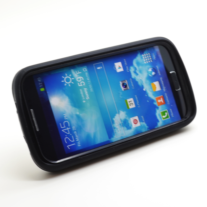 OEM - Combo stand Skal till Samsung Galaxy S4 i9500 (Svart)