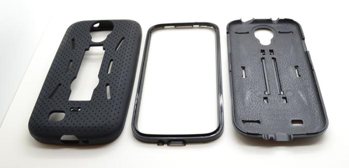 OEM - Combo stand Skal till Samsung Galaxy S4 i9500 (Svart)