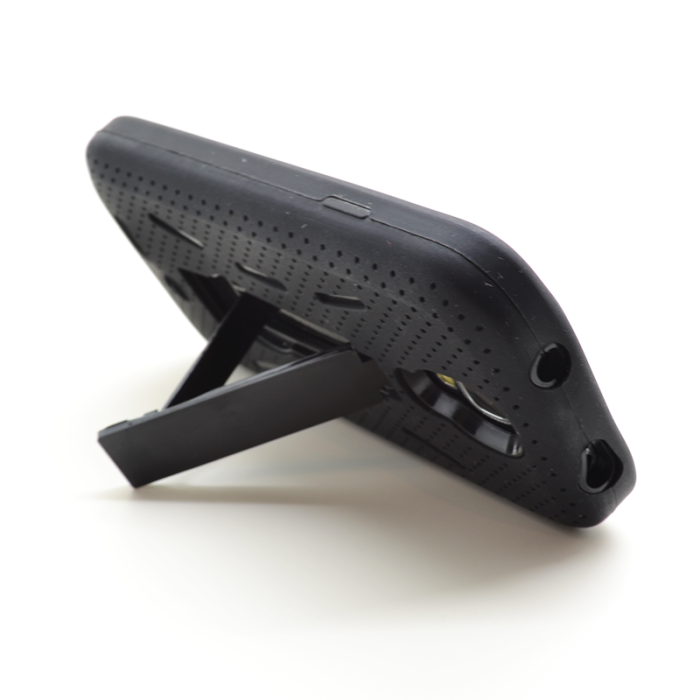OEM - Combo stand Skal till Samsung Galaxy S4 i9500 (Svart)