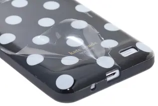 OEM - Polka Dots flexiCase skal till iPhone 4 / 4S (Bl)